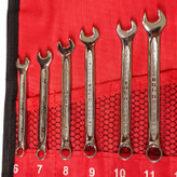 آچار یکسر تخت یکسر رینگی سولید مدل YP-6-22/12Pcs مجموعه 12 عددی