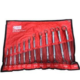 آچار دو سر رینگی سولید مدل کیفی 6-7تا30-32 RING SPANNER مجموعه 12 عددی