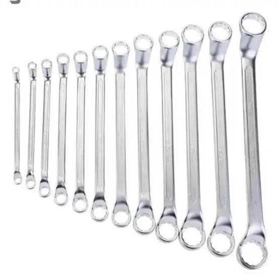 آچار دو سر رینگی سولید مدل کیفی 6-7تا30-32 RING SPANNER مجموعه 12 عددی
